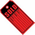 Bsc Preferred 4 3/4 x 2-3/8'' - ''Sold Tags'' 10 Point Card Stock, 1000PK G2525